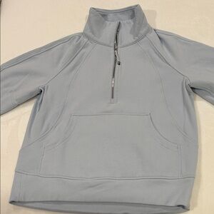lululemon athletica Light Blue Zip-Up Sweater